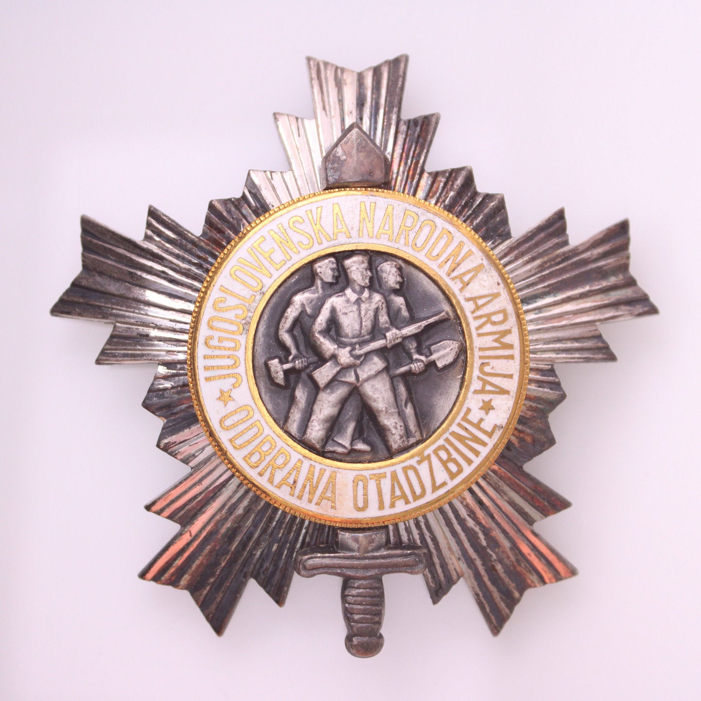 YUGOSLAVIA Order of People's Army with Silver Star, 3rd class, with countermarks