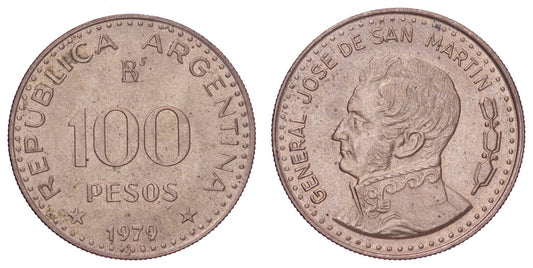 ARGENTINA 100 pesos 1979 XF