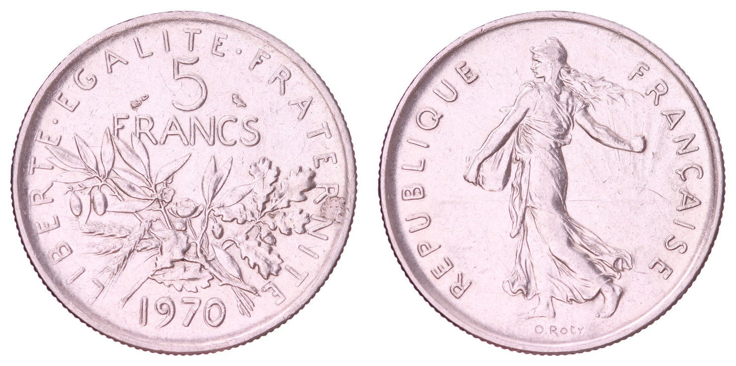 FRANCE 5 francs 1970 XF
