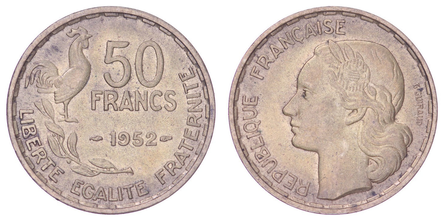FRANCE 50 francs 1952 XF