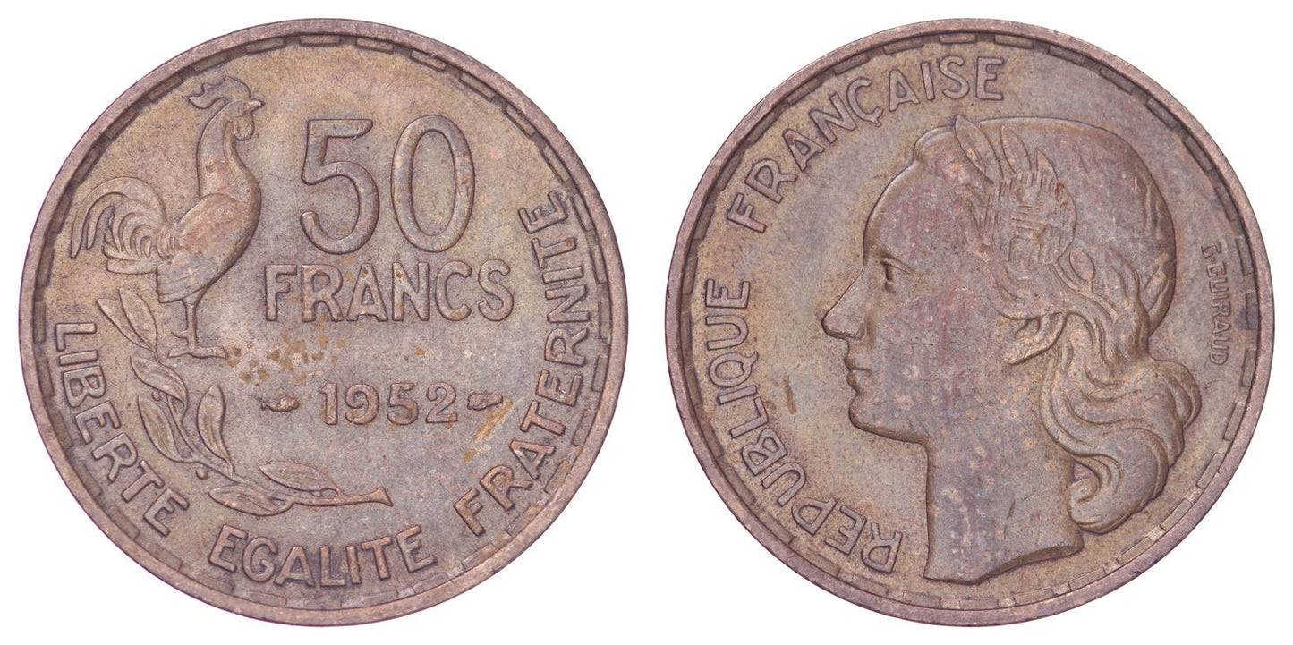 FRANCE 50 francs 1952 XF