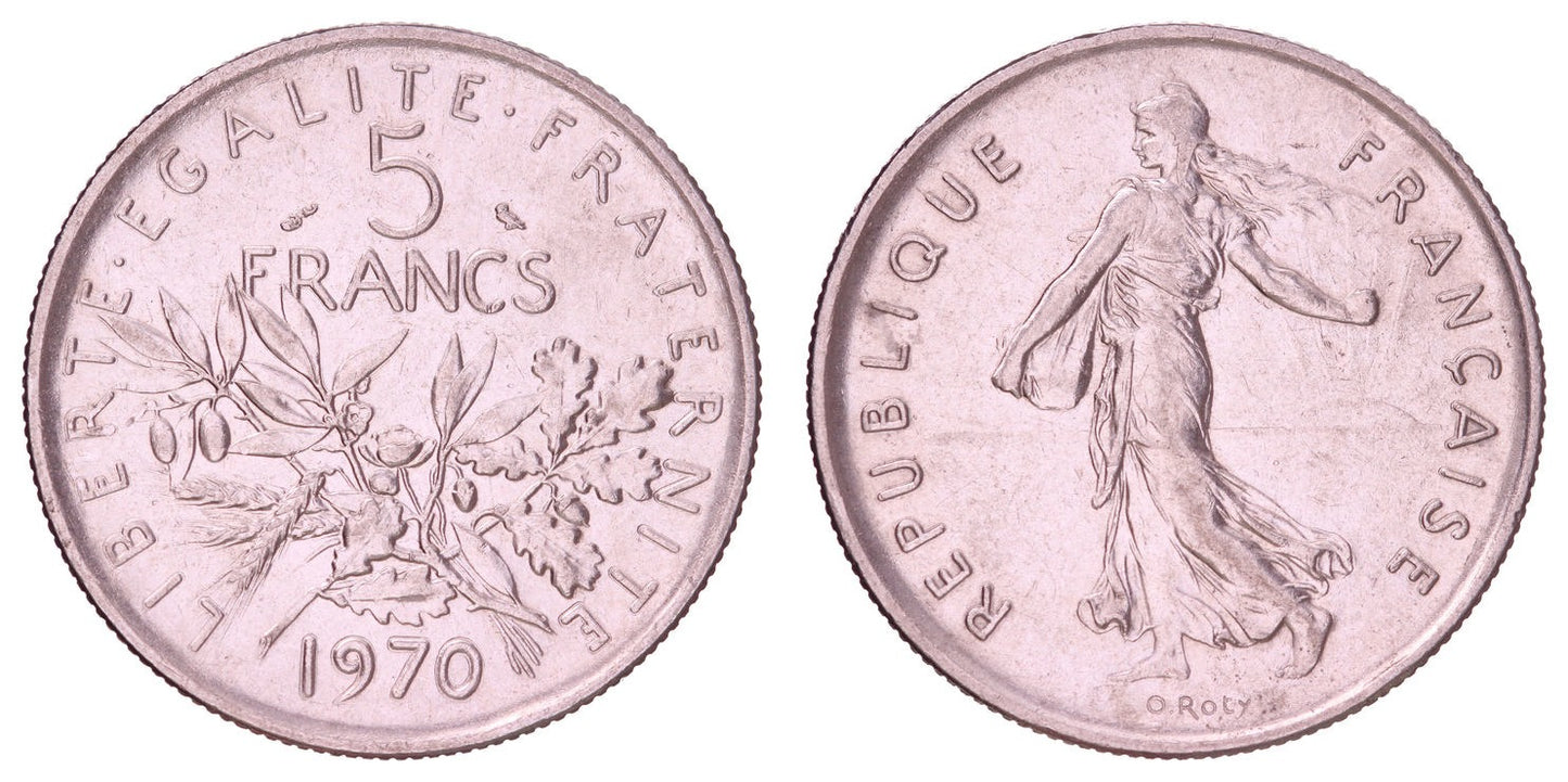 FRANCE 5 francs 1970 XF