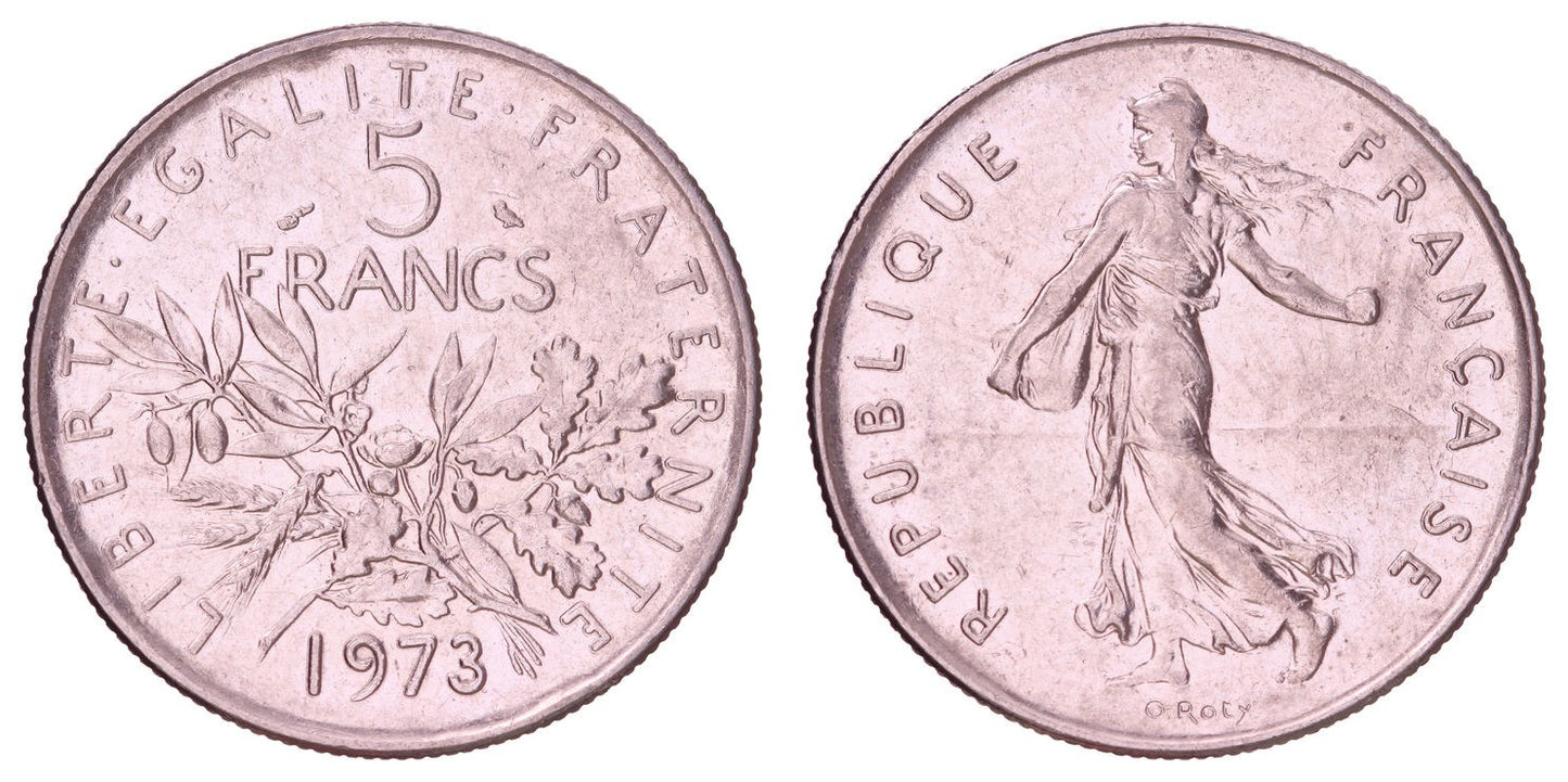 FRANCE 5 francs 1973 XF