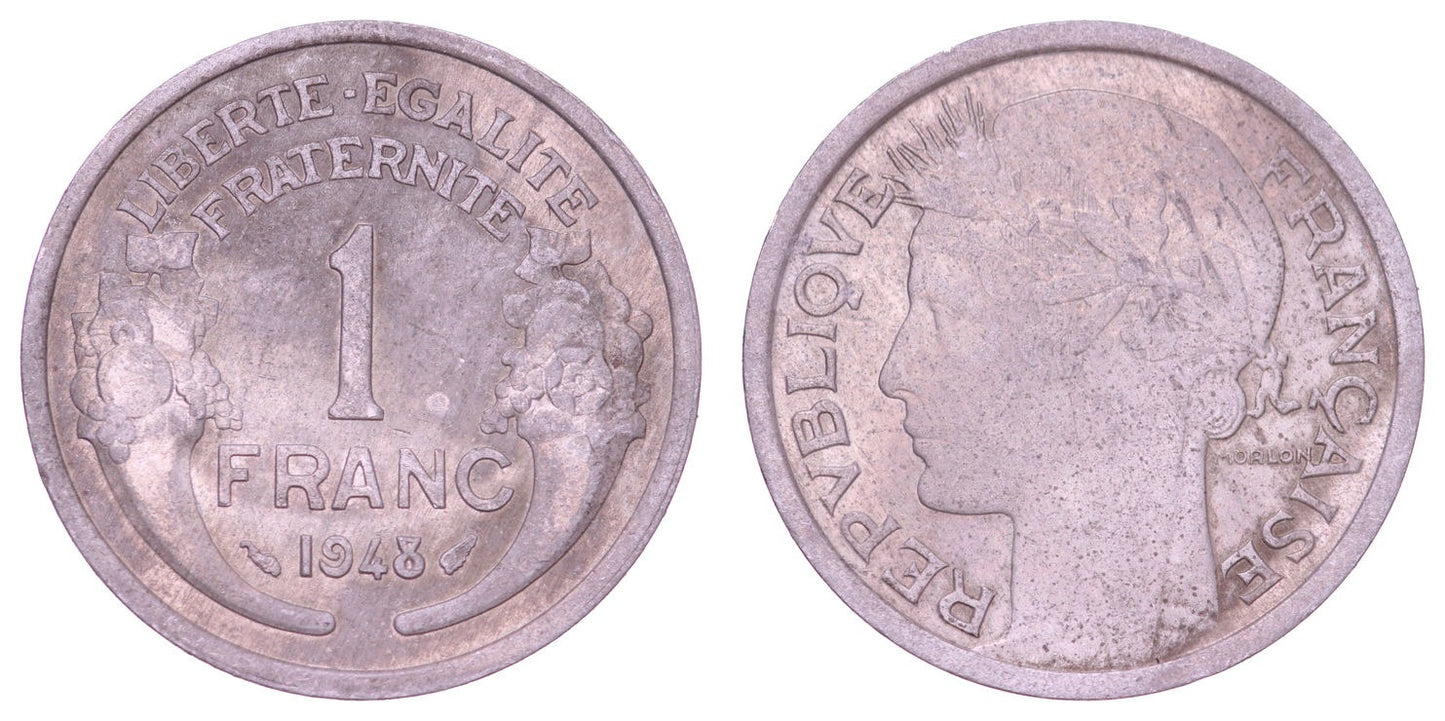 FRANCE 1 franc 1948 VF