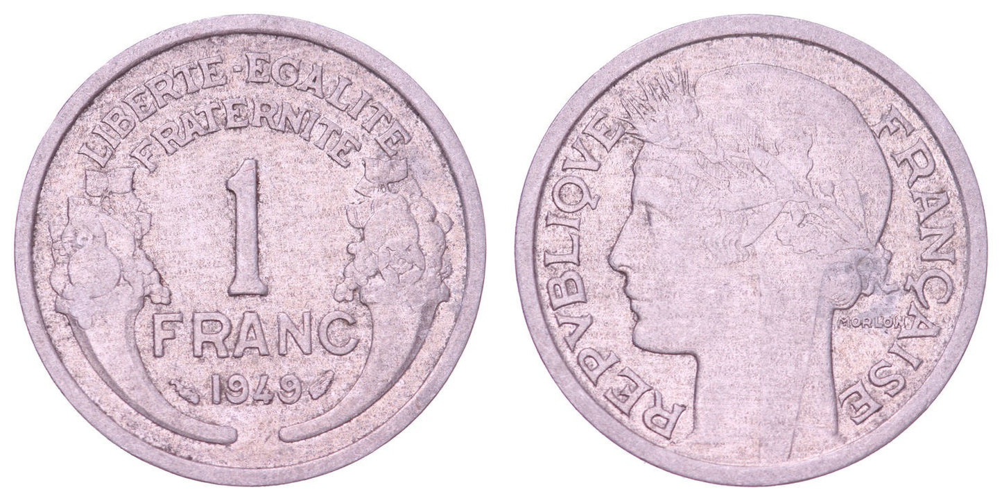 FRANCE 1 franc 1949 VF