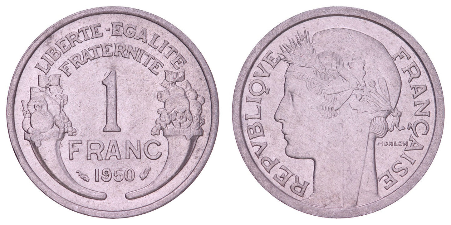 FRANCE 1 franc 1950 XF