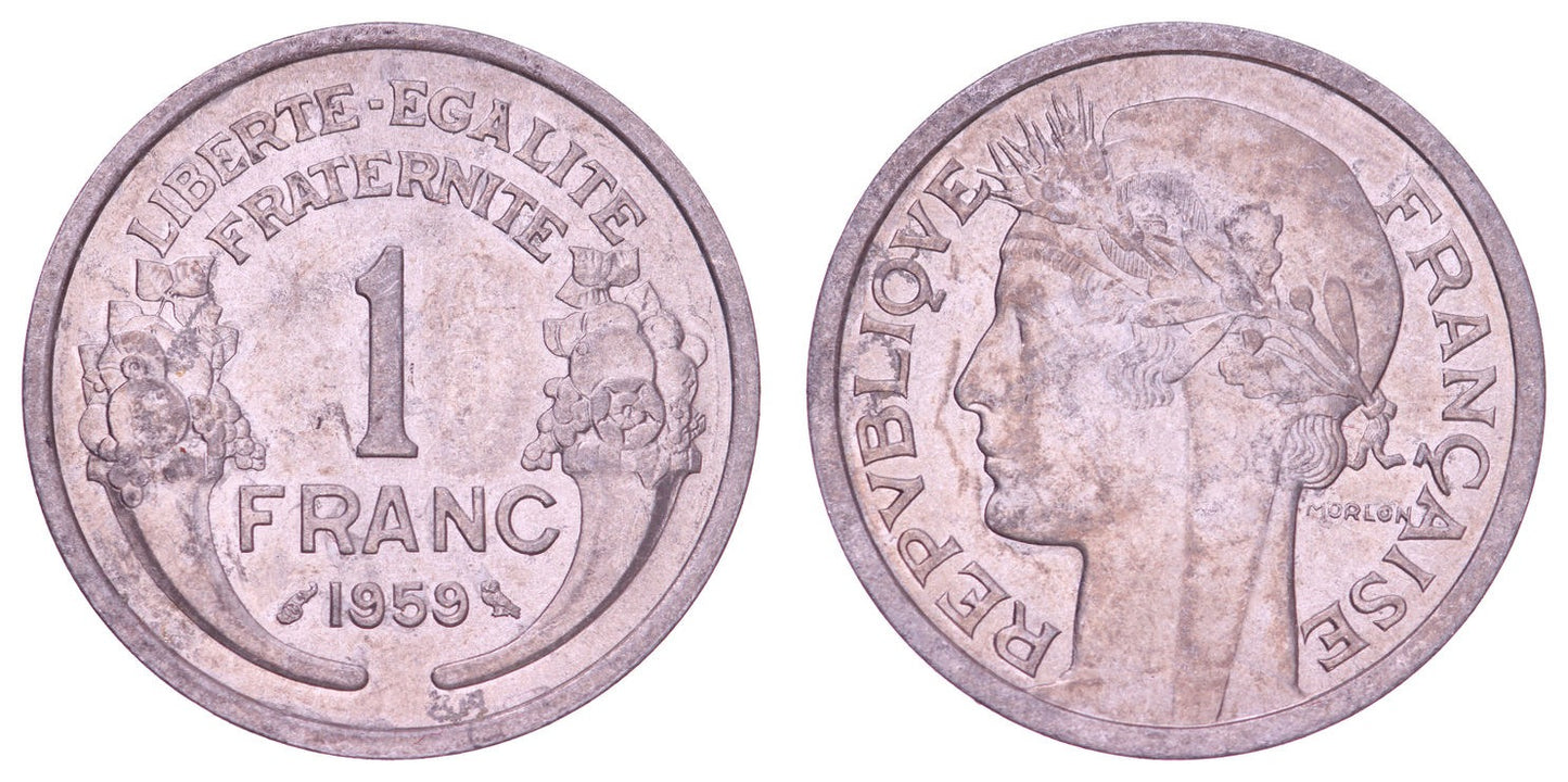 FRANCE 1 franc 1959 XF