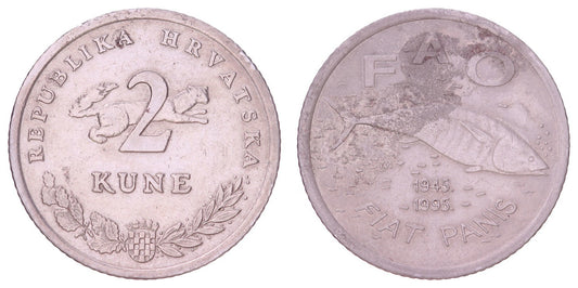 CROATIA 2 kune 1995 / FAO / VF-