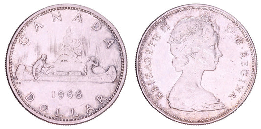 CANADA 1 dollar 1966 / Silver / VF