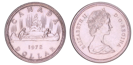 CANADA 1 dollar 1972 / Silver / XF