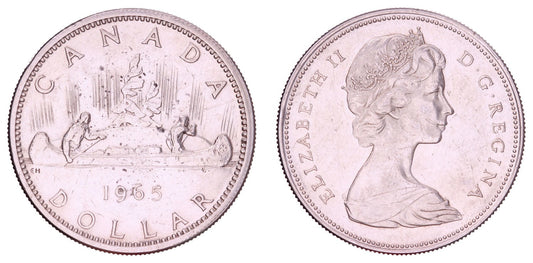 CANADA 1 dollar 1965 / Silver / VF