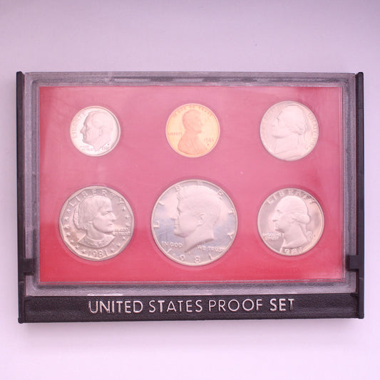 UNITED STATES OF AMERICA 1981S Coins Proof Set / 6 coins