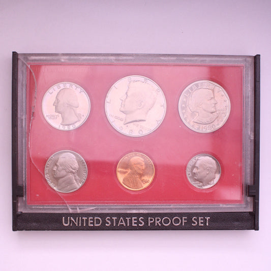 UNITED STATES OF AMERICA 1980S Coins Proof Set / 6 coins