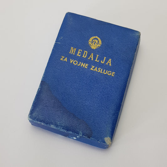 YUGOSLAVIA Case for the Medal for Military Merits