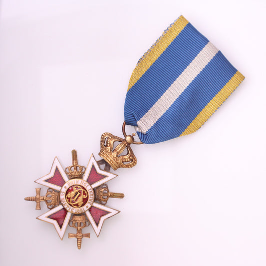 ROMANIA Order of the Crown of Romania, Military Division, Officer Class