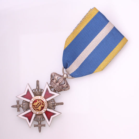 ROMANIA Order of the Crown of Romania, Military Division, Knight Class
