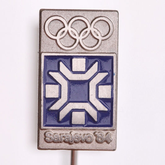YUGOSLAVIA 1984 Sarajevo Olympic Games / logo / vintage lapel pin
