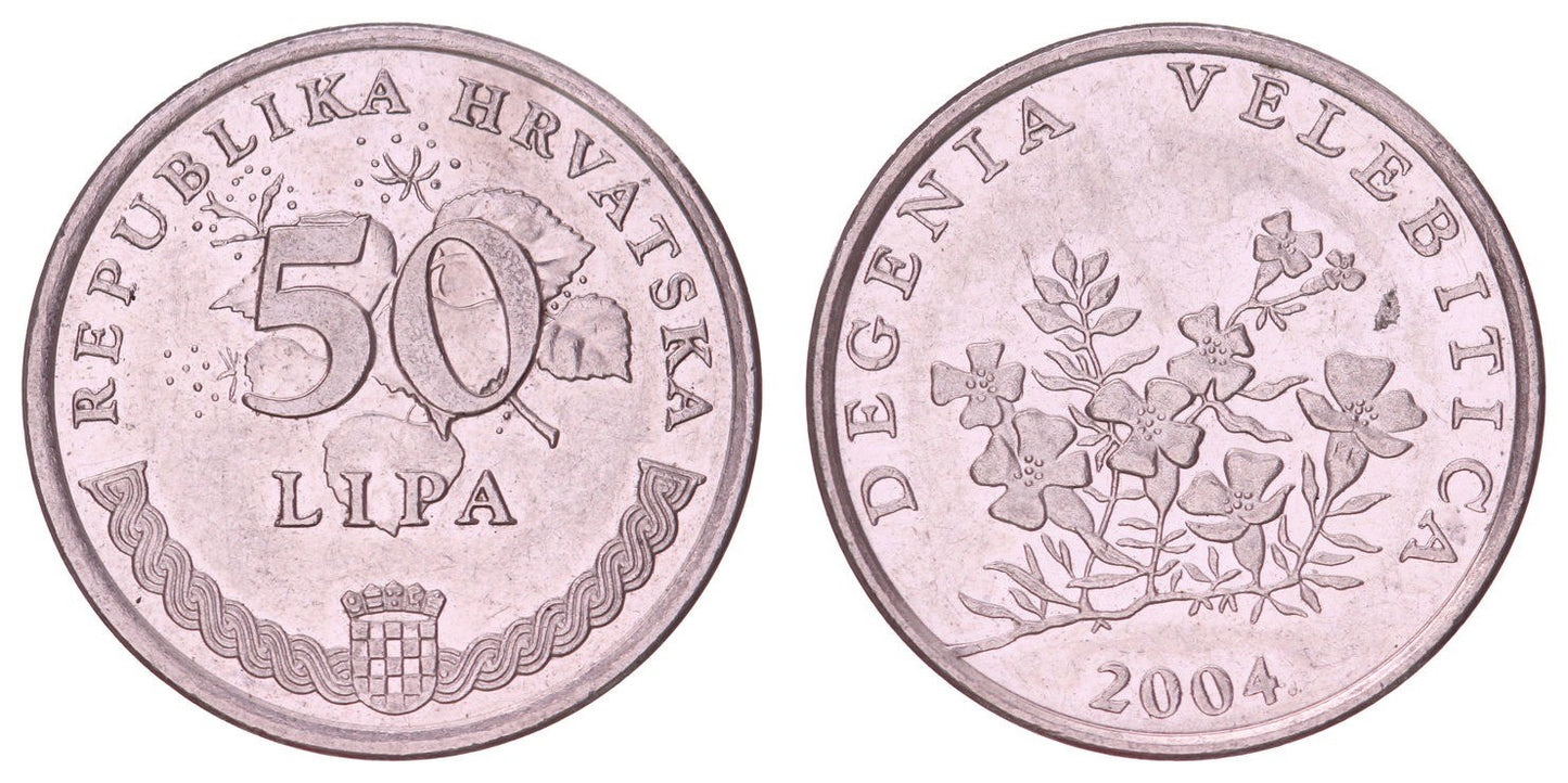 CROATIA 50 lipa 2004 / Latin text / XF-