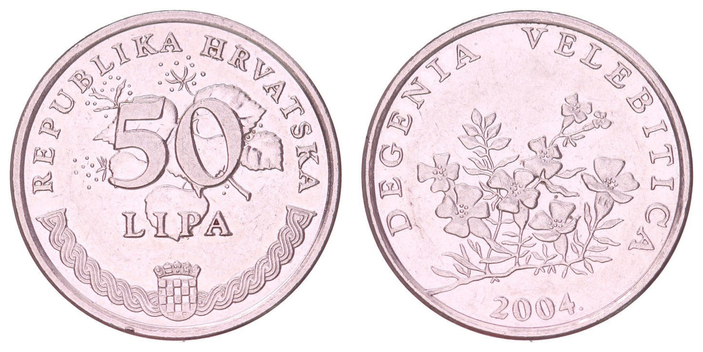 CROATIA 50 lipa 2004 / Latin text / XF-