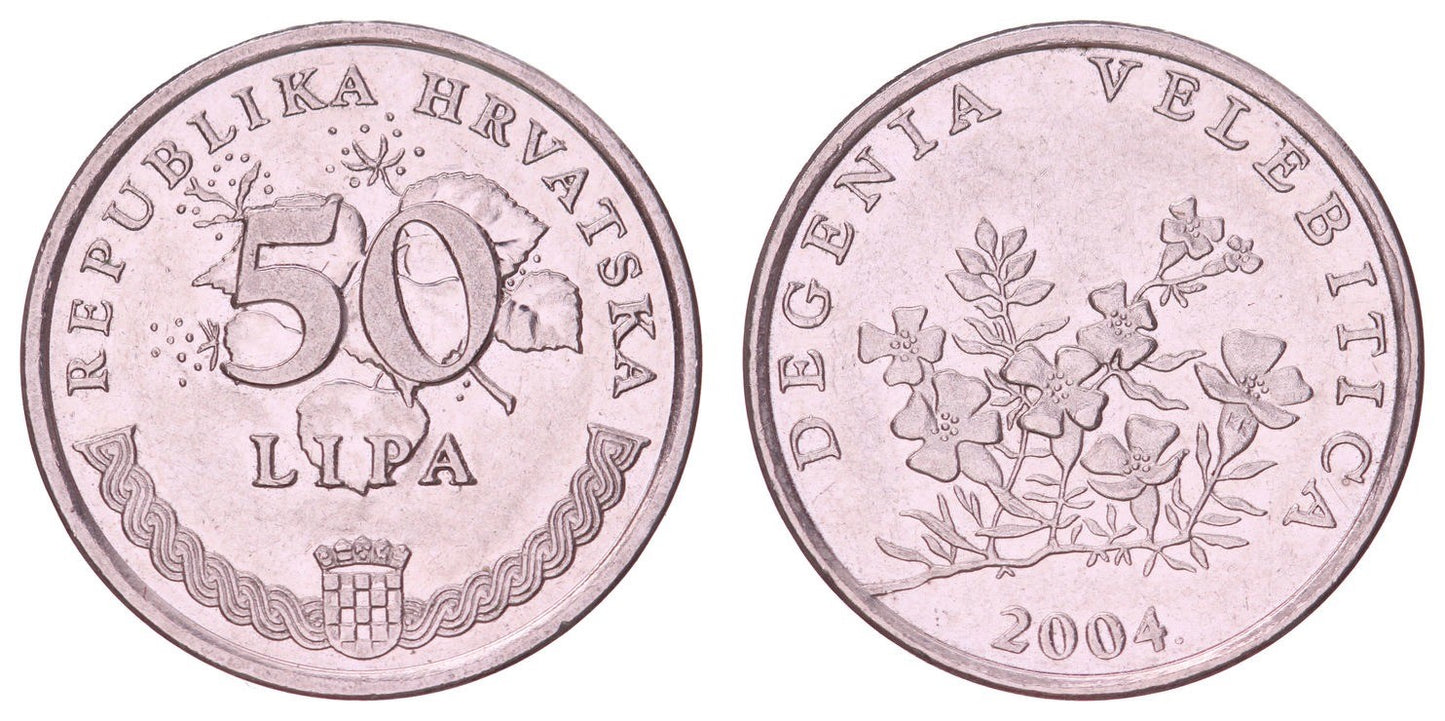 CROATIA 50 lipa 2004 / Latin text / XF