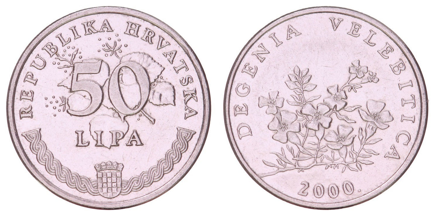 CROATIA 50 lipa 2000 / Latin text / XF
