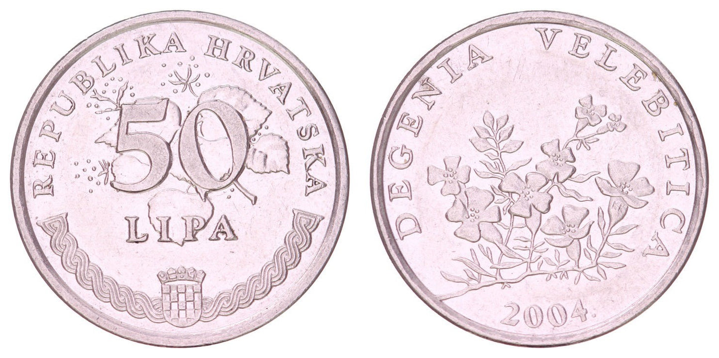CROATIA 50 lipa 2004 / Latin text / XF