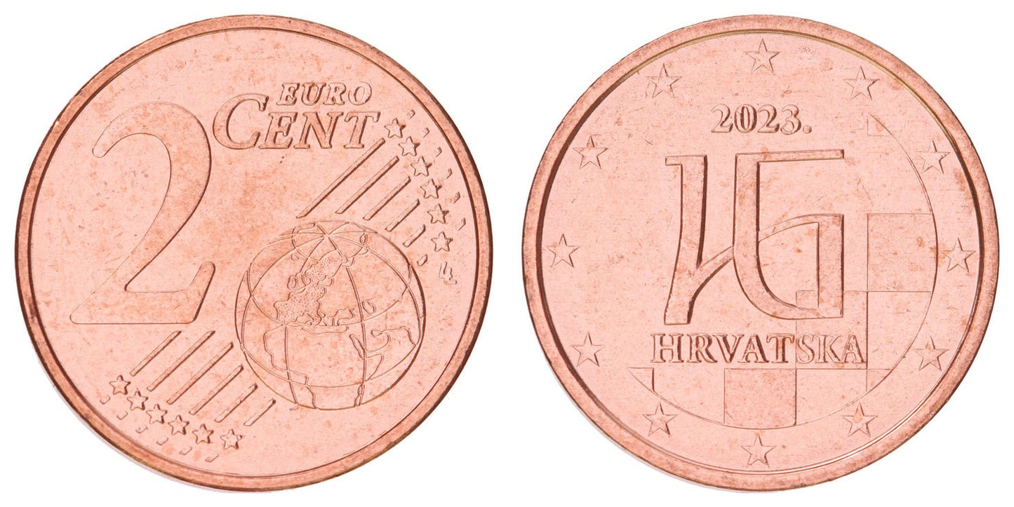 CROATIA  2 euro cents 2023  UNC