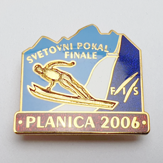 SLOVENIA Planica 2006 FIS World Ski Jump Championship enameled badge